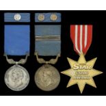 A fine R.N.L.I. Silver Medal, R.N.L.I. Bronze Medal and Second Service clasp, and Daily Star...