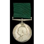 Volunteer Force Long Service Medal, V.R. (141 Sergt S. Payne. 1st V/B Royal Berks Regt) engr...