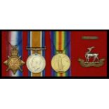 Three: Lance Corporal W. Darby, 1st Battalion, Royal Warwickshire Regiment, who was taken pr...