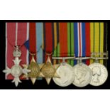 A post-War M.B.E. group of six awarded to Major T. B. Morris, Royal Artillery The Most Ex...
