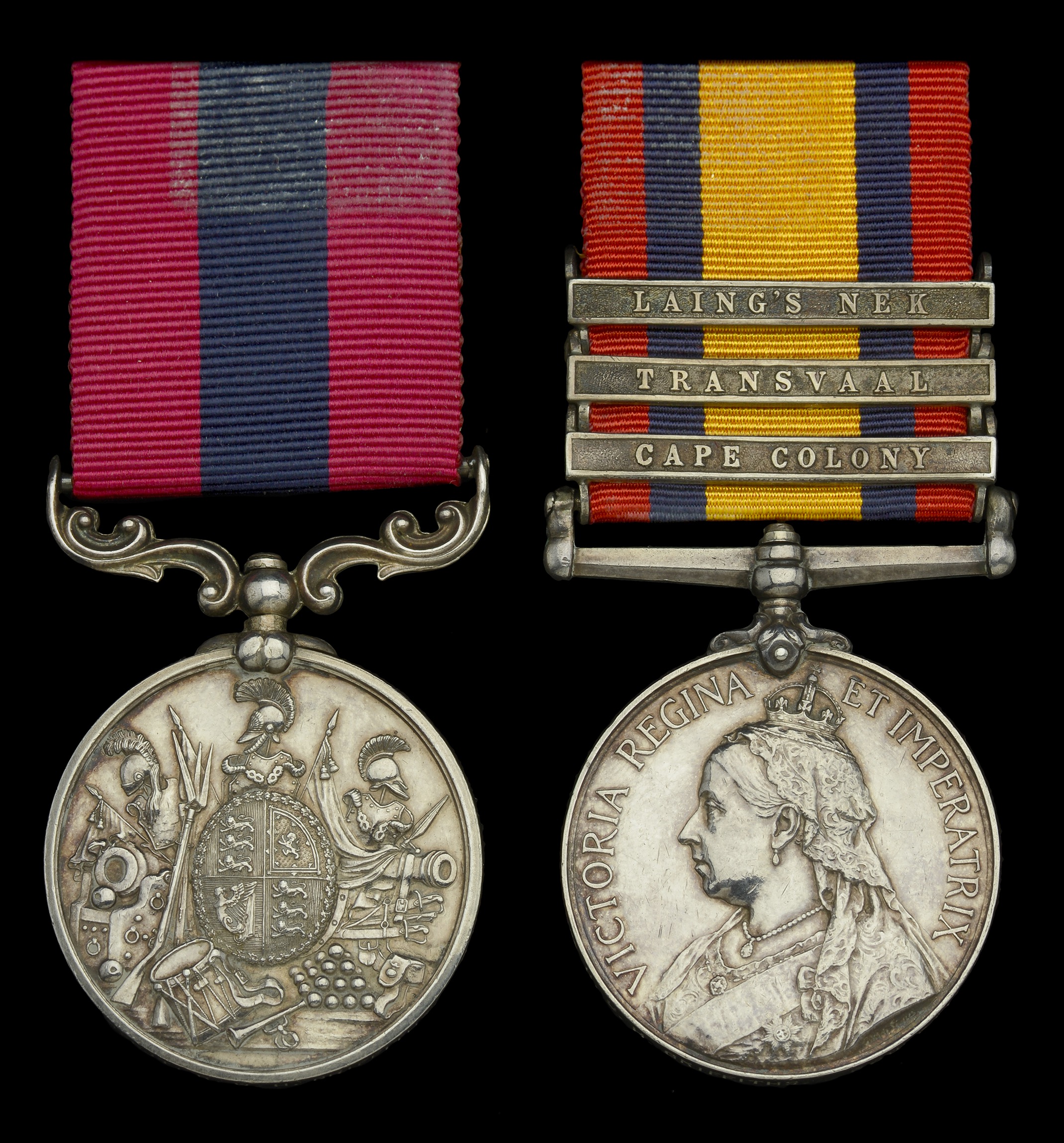 A Boer War D.C.M. pair awarded to Sergeant R. O. H. Griffiths, 68th Battery, Royal Field Art...