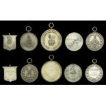 Regimental Prize Medals (5), Royal West Kent Regiment (5), all silver, some missing suspensi...
