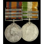 Pair: Sergeant W. H. Folson, Royal Field Artillery Queen's South Africa 1899-1902, 3 clas...
