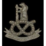 Walsall Volunteer Training Corps Cap Badge. A scarce Cap Badge c.1914-19, bronze bear on St...