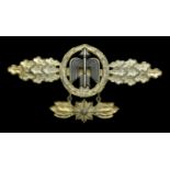 A German Second World War Luftwaffe Short Range Day Fighter Clasp with Pendant. An extremel...