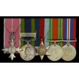 A Second War M.B.E. group of five awarded to Captain G. N. H. Sheffield, Essex Regiment T...