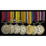 An extremely rare 'Northern Nigeria 1900' D.C.M. group of seven awarded to Battery Sergeant-...