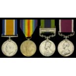 Four: Sergeant D. J. Mobbs, Royal Field Artillery British War and Victory Medals (22179 C...