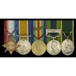 Five: Sergeant H. Scrase, 1/4th Battalion, Hampshire Regiment 1914-15 Star (4-1926 Pte. H...