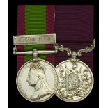 Pair: Trumpeter W. R. McGregor, Royal Horse Artillery Afghanistan 1878-80, 1 clasp, Ahmed...