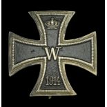 Germany, Prussia, Iron Cross 1914, First Class breast badge, silver with iron centre, of sem...
