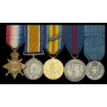 Five: Major W. H. McGowan, Royal Garrison Artillery 1914-15 Star (Capt. W. H. Mc.Gowan. R...