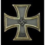 Germany, Third Reich, Iron Cross 1939, First Class breast badge, silver with iron centre, a...
