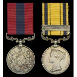 A rare First Boer War 1881 'Siege of Potchefstroom' D.C.M. pair awarded to Driver Alfred Pea...