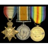 Three: Private J. McCrea, Royal Scots Fusiliers 1914-15 Star (7499 Pte. J. Mc.Crea. R. Sc...