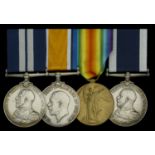 A Great War D.S.M. group of four awarded to Chief Stoker H. C. Tibble, Royal Navy, a long-se...