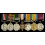 A Great War 'Western Front' M.M. group of seven awarded to Warrant Officer Class II G. Hurst...