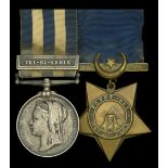 Pair: Corporal J. Shimmin, Royal Marines Egypt and Sudan 1882-89, dated reverse, 1 clasp,...