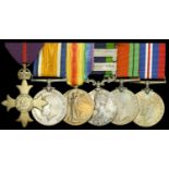An inter-War O.B.E. group of six awarded to A. S. Auret, Indian Army The Most Excellent O...