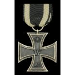 Germany, Prussia, Iron Cross 1870, Second Class breast badge, silver with iron centre, a nic...