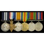 The rare Great War 'East Africa operations' D.S.M. group of six awarded to Chief Petty Offic...