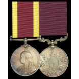 Pair: Staff Sergeant Farrier R. Chivas, Veterinary Department China 1900, no clasp (St. S...