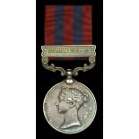 India General Service 1854-95, 1 clasp, Burma 1889-92 (66484 Gunr. M. Brien No. 2 Mn. By. R....