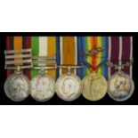 Five: Regimental Sergeant Major W. Houghton, 2/7th Battalion, Hampshire Regiment Queen's...