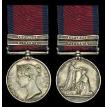 Military General Service 1793-1814, 2 clasps, Vittoria, Toulouse (James McCauslin, Arty. Dri...