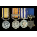 The group of three miniature dress medals worn by Conductor W. Parsons, Commissariat and Tra...