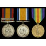 Three: Bombardier A. Gray, Royal Garrison Artillery Queen's South Africa 1899-1902, 1 cla...