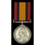 Queen's South Africa 1899-1902, no clasp (4913 Tpr: B. [sic] Whiting, 37th Coy 10th Impl: Ye...