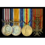 A Great War 'French theatre' M.M. group of four awarded to Sergeant G. B. Milnes, 2nd Battal...