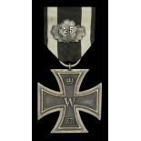 Germany, Prussia, Iron Cross 1870, Second Class breast badge, with 25 Year Jubilee oak leaf,...