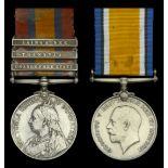 Pair: Driver R. Harrison, Royal Field Artillery Queen's South Africa 1899-1902, 3 clasps,...