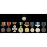 Ethiopia, Empire, Medal of Menelik II, silver (2); Patriot's Medal, bronze; Star of Victory...