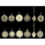 Regimental Prize Medals (6), Royal Highlanders (Black Watch) (6), all silver, except one gil...