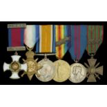 A Great War 'Western Front' D.S.O. group of six awarded to Lieutenant-Colonel G. W. Hayward,...