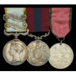 A Crimean War D.C.M. group of three awarded to Sergeant D. Warren, Royal Artillery, who died...