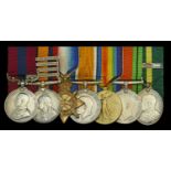 A fine Great War 1915 'French theatre' D.C.M. group of seven awarded to Warrant Officer Clas...