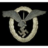 A German Second World War Luftwaffe Pilot's Badge. A magnificent condition B & NL produced...