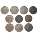 18th Century Tokens, Co DUBLIN, Dublin, William Binns, Halfpence (2), 1799, 8.62g/6h (DH 347...