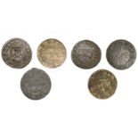 17th Century Tokens, SOMERSET, Bath, Henry Chapman, Farthings (3), reads henery, 1.06g/12h (...