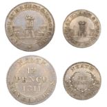 19th Century Tokens, GLAMORGANSHIRE, Neath, Hopkin Rees and David Morgan, Shilling, 3.80g/12...