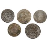 Hitchin, Fran Feild, Farthing, 1667, 0.92g/9h (N 2223; BW. 115); William Fuller, Farthing, 0...