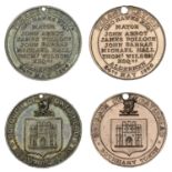 Co DURHAM, Gateshead, 1836 (2), silver and copper, from the same dies as previous, edges pla...