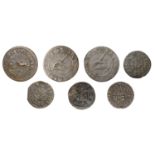 Hemel Hempstead, H.A., Farthing, 1658, 0.93g/12h (N 3003; BW. 93); William Clifton, Halfpenc...