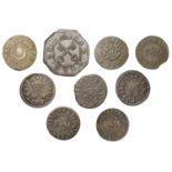 Bishop's Stortford, Richard Ginn, Farthing, 1666, 1.57g/12h (N 2136, this piece; BW. 49); Fr...