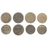 17th Century Tokens, WILTSHIRE, Salisbury, Jonathan Hill, Halfpence, 1668 (2), 1.99g/9h, 1.4...