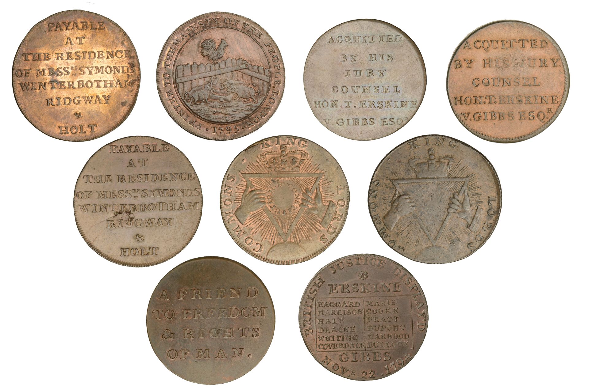 18th Century Tokens, LONDON, Bucklersbury, Thomas and Robert Davidson, Halfpenny, 11.05g/6h... - Image 2 of 2